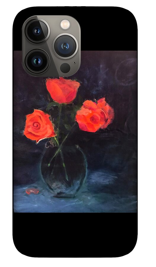 Orange Roses still life 2 - Phone Case