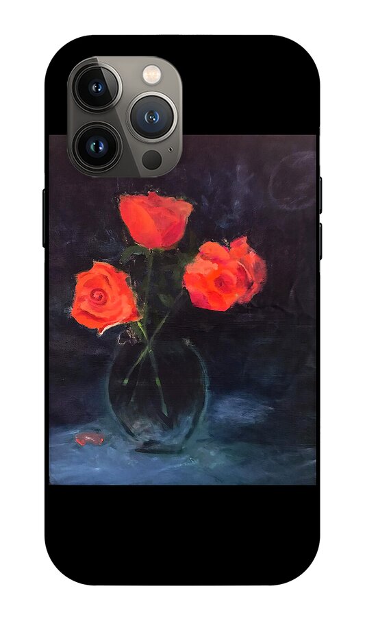 Orange Roses still life 2 - Phone Case
