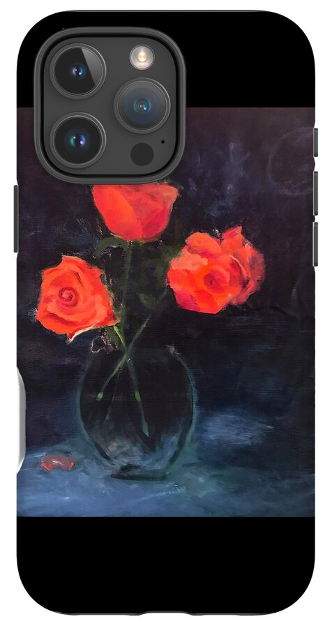 Orange Roses still life 2 - Phone Case