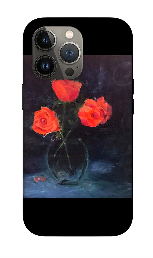 Orange Roses still life 2 - Phone Case