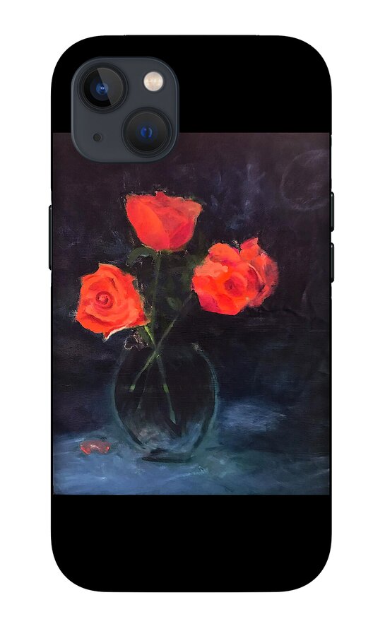 Orange Roses still life 2 - Phone Case