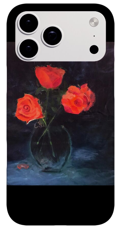 Orange Roses still life 2 - Phone Case