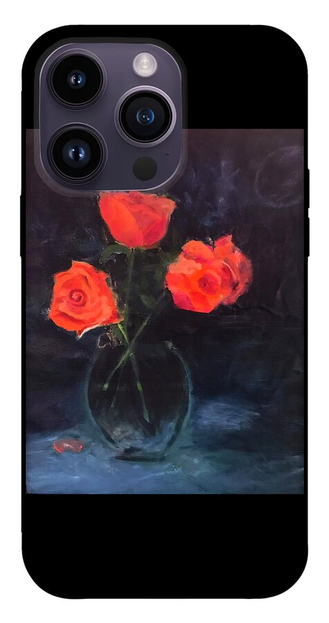Orange Roses still life 2 - Phone Case