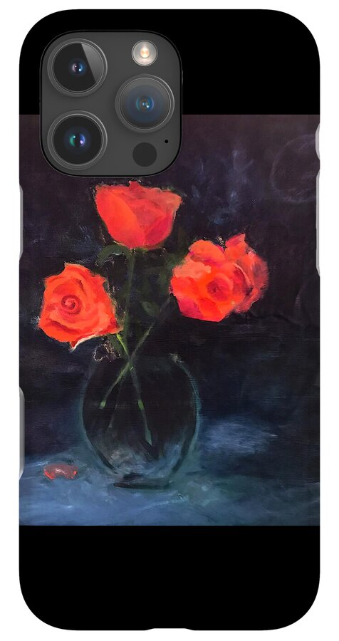 Orange Roses still life 2 - Phone Case