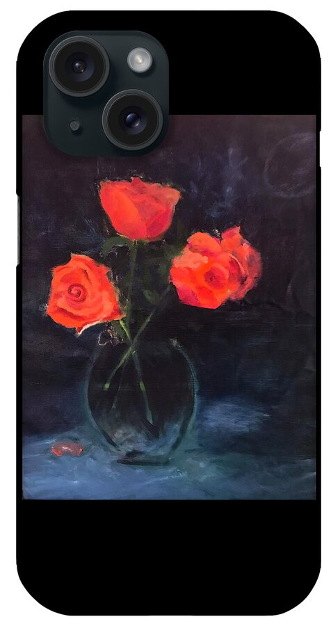 Orange Roses still life 2 - Phone Case