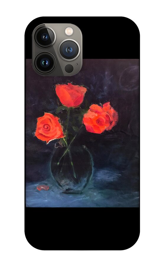 Orange Roses still life 2 - Phone Case