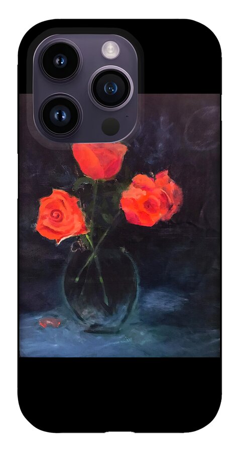 Orange Roses still life 2 - Phone Case