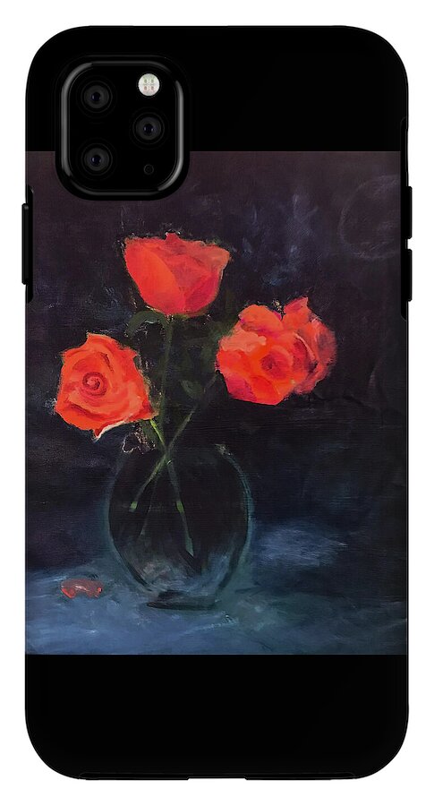 Orange Roses still life 2 - Phone Case