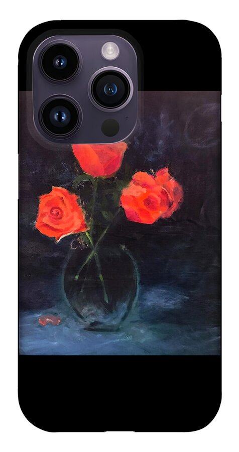 Orange Roses still life 2 - Phone Case