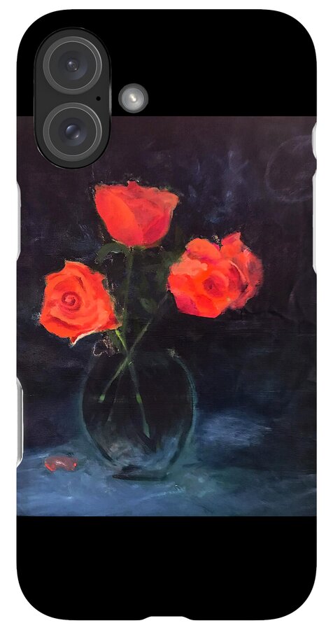Orange Roses still life 2 - Phone Case