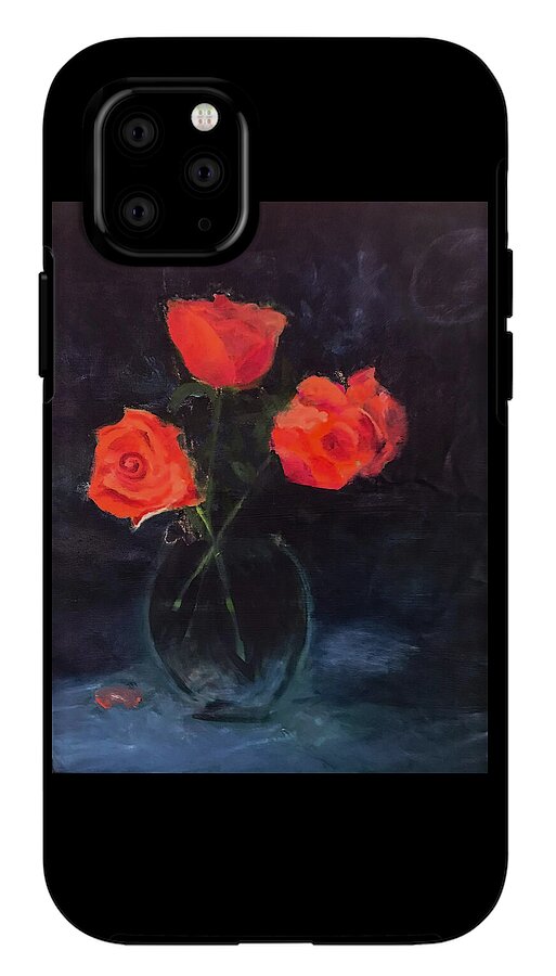 Orange Roses still life 2 - Phone Case