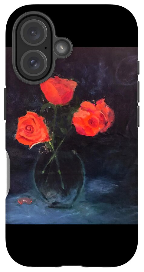 Orange Roses still life 2 - Phone Case