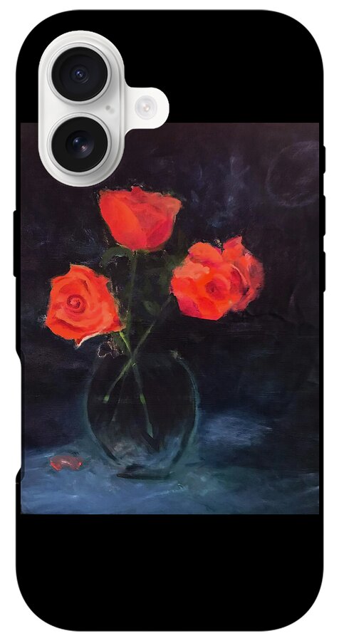 Orange Roses still life 2 - Phone Case