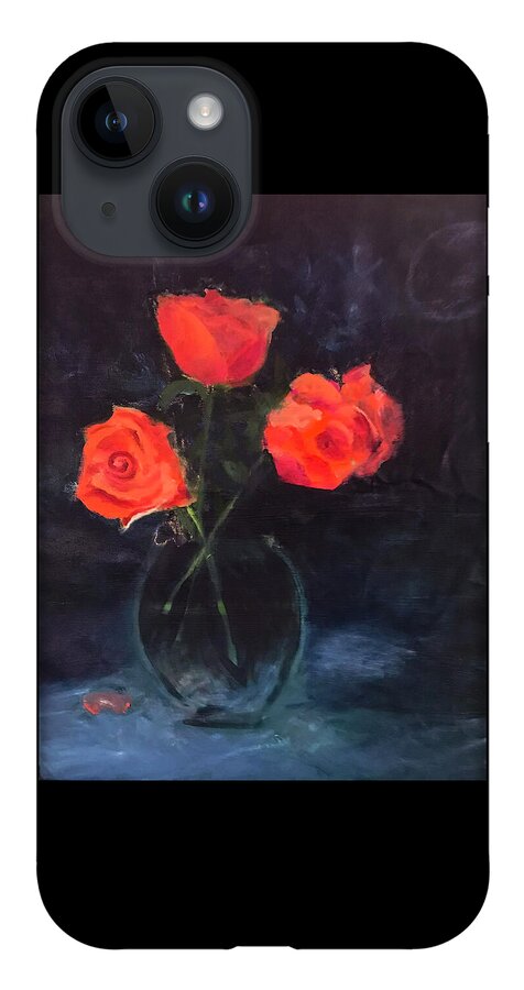 Orange Roses still life 2 - Phone Case