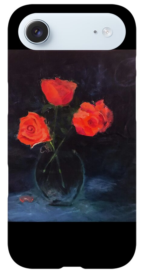 Orange Roses still life 2 - Phone Case