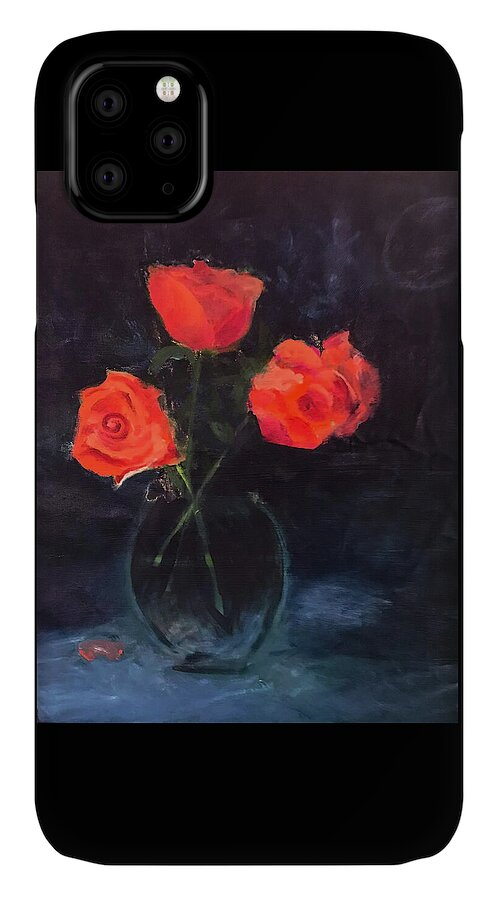 Orange Roses still life 2 - Phone Case