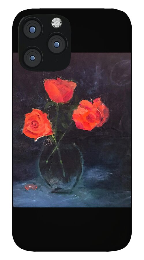 Orange Roses still life 2 - Phone Case