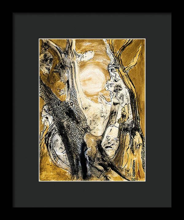 Secrets of the Yellow Moon 4 - Framed Print