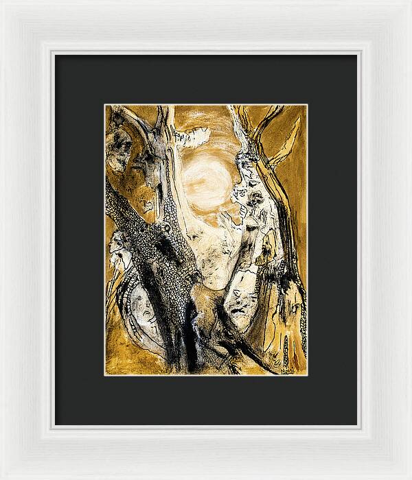 Secrets of the Yellow Moon 4 - Framed Print