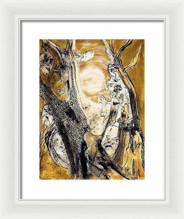 Secrets of the Yellow Moon 4 - Framed Print