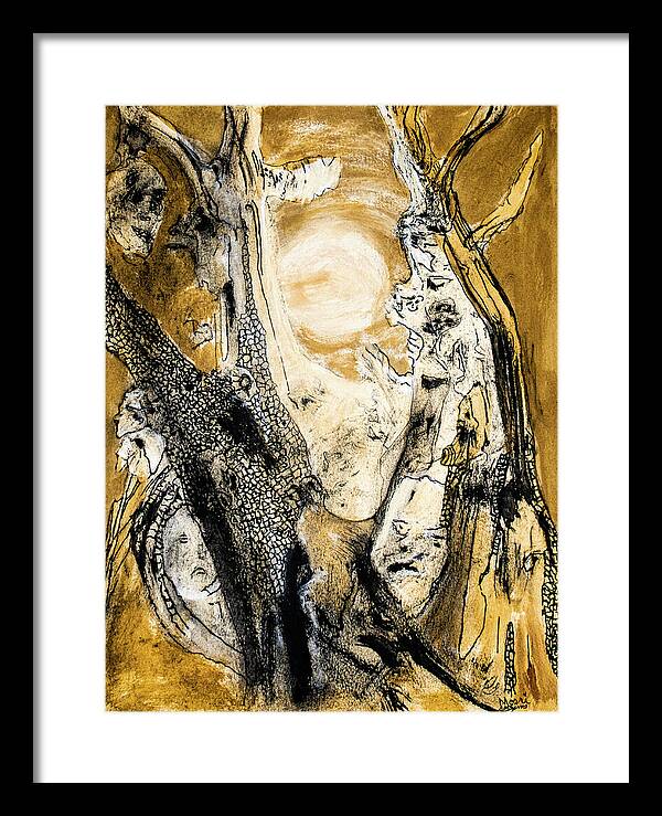 Secrets of the Yellow Moon 4 - Framed Print