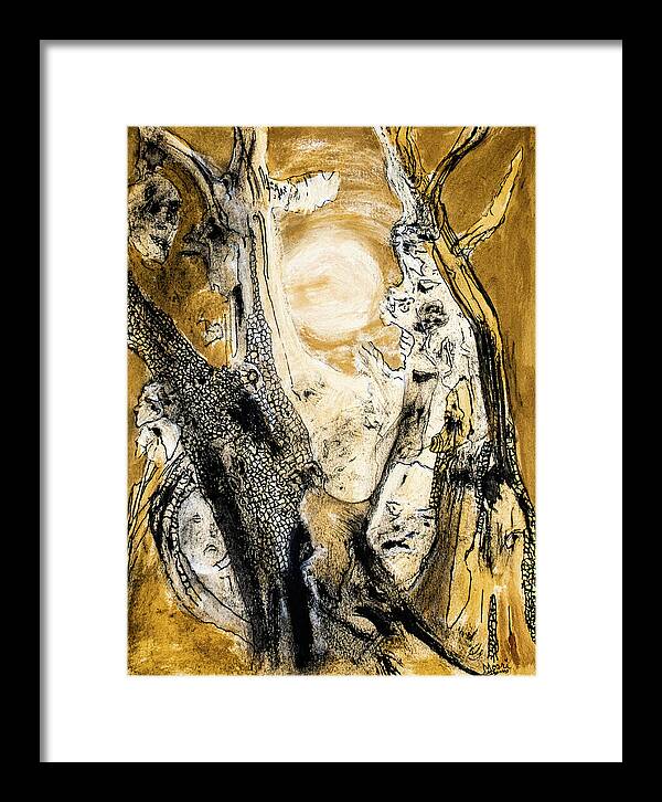 Secrets of the Yellow Moon 4 - Framed Print