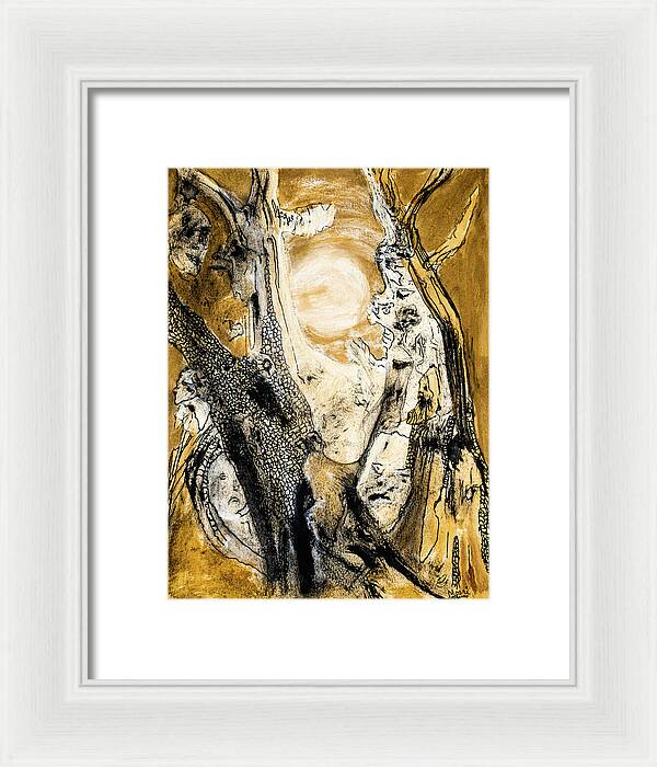 Secrets of the Yellow Moon 4 - Framed Print