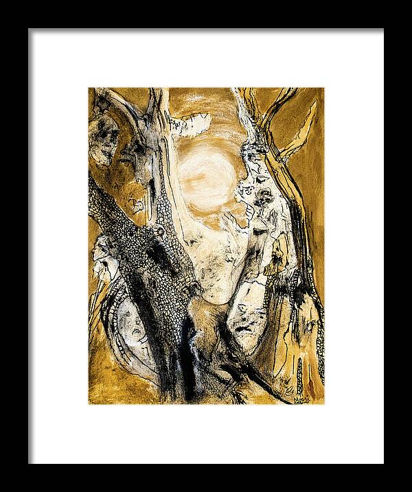 Secrets of the Yellow Moon 4 - Framed Print