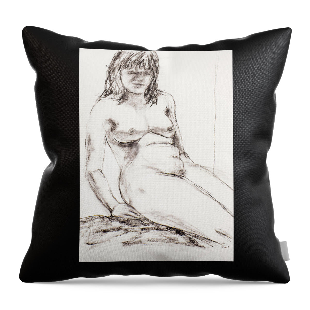 Shyness - Throw Pillow