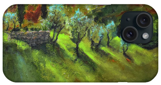 Tuscan  Hillside 'en plein air - Phone Case