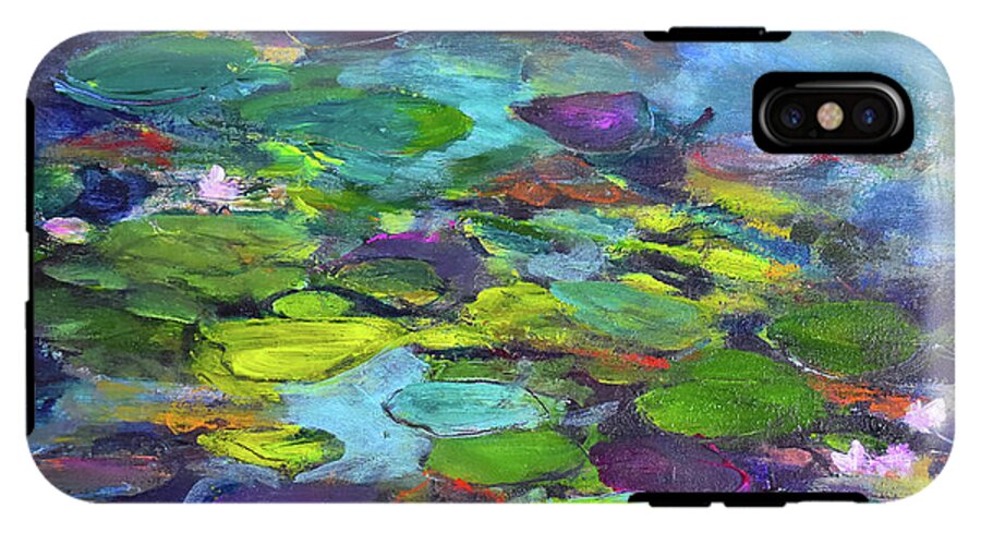 Water Lilies, Shades of Purple - Phone Case