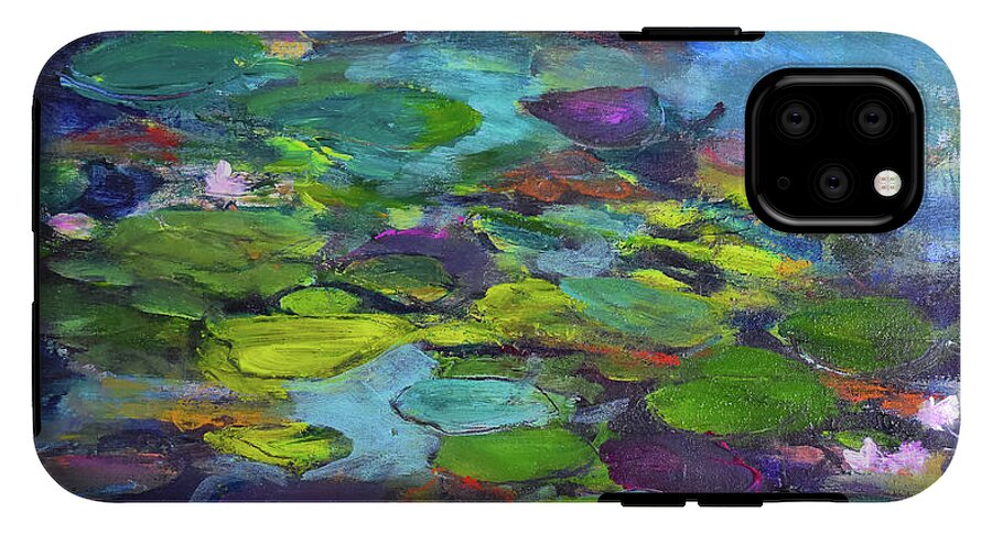 Water Lilies, Shades of Purple - Phone Case