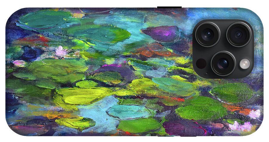 Water Lilies, Shades of Purple - Phone Case