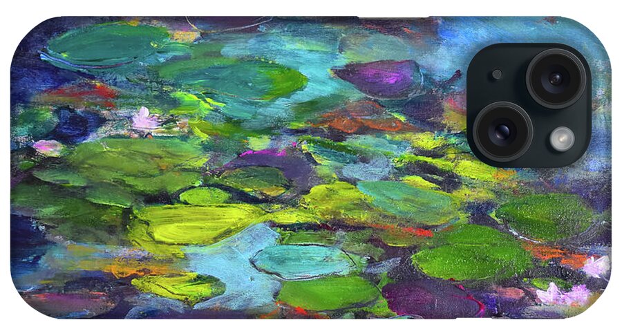 Water Lilies, Shades of Purple - Phone Case