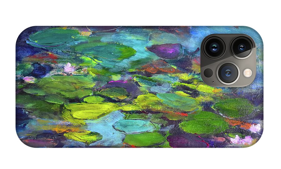 Water Lilies, Shades of Purple - Phone Case