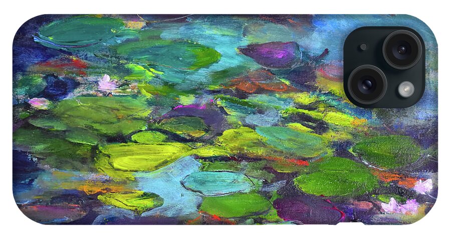 Water Lilies, Shades of Purple - Phone Case