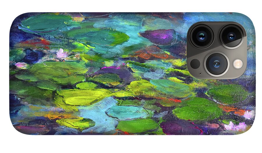 Water Lilies, Shades of Purple - Phone Case