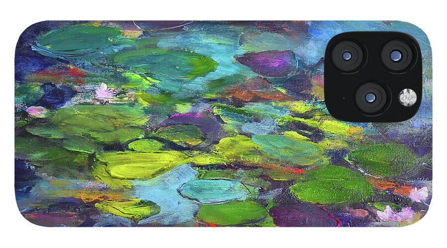 Water Lilies, Shades of Purple - Phone Case
