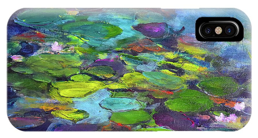 Water Lilies, Shades of Purple - Phone Case