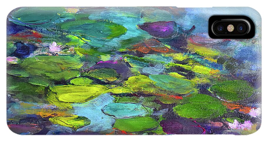 Water Lilies, Shades of Purple - Phone Case