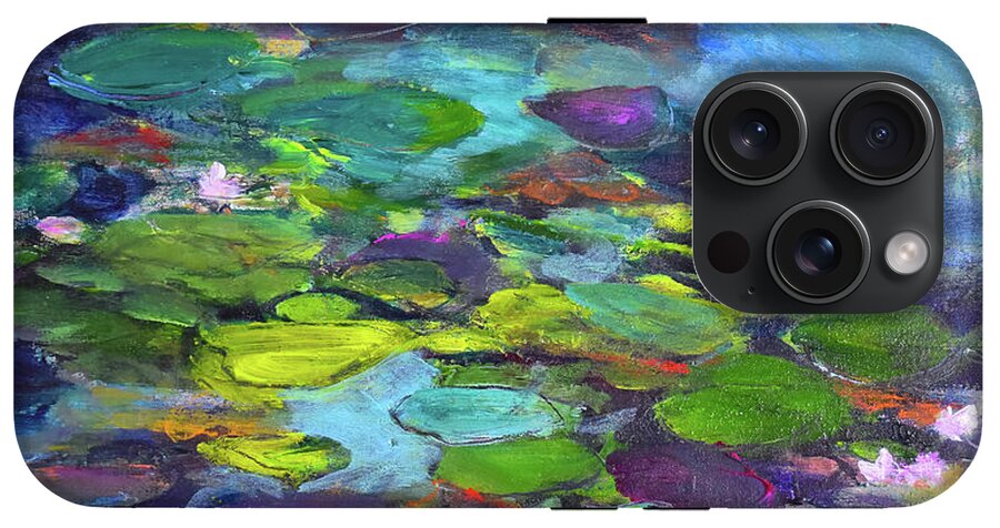 Water Lilies, Shades of Purple - Phone Case