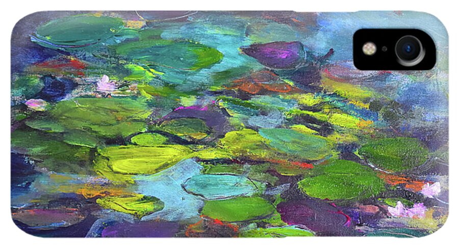 Water Lilies, Shades of Purple - Phone Case