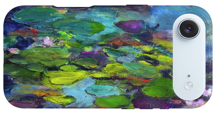 Water Lilies, Shades of Purple - Phone Case