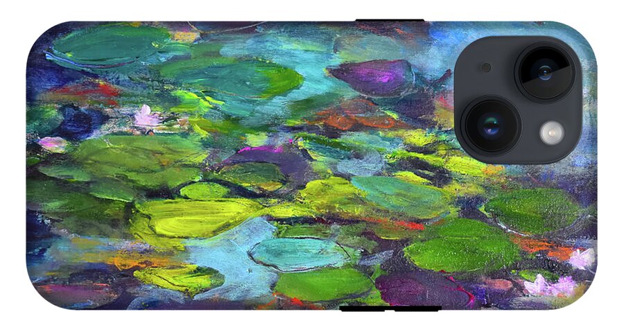 Water Lilies, Shades of Purple - Phone Case