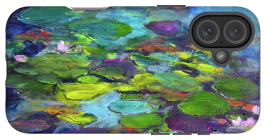 Water Lilies, Shades of Purple - Phone Case