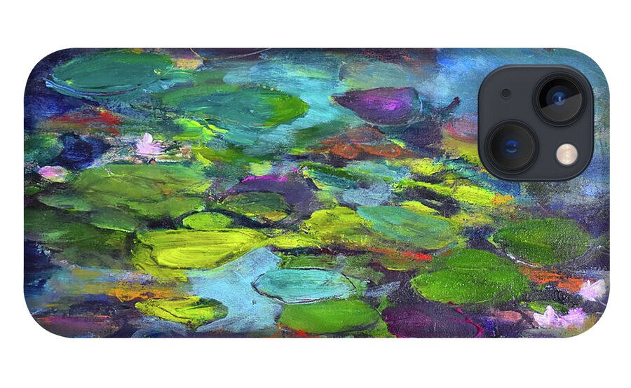 Water Lilies, Shades of Purple - Phone Case
