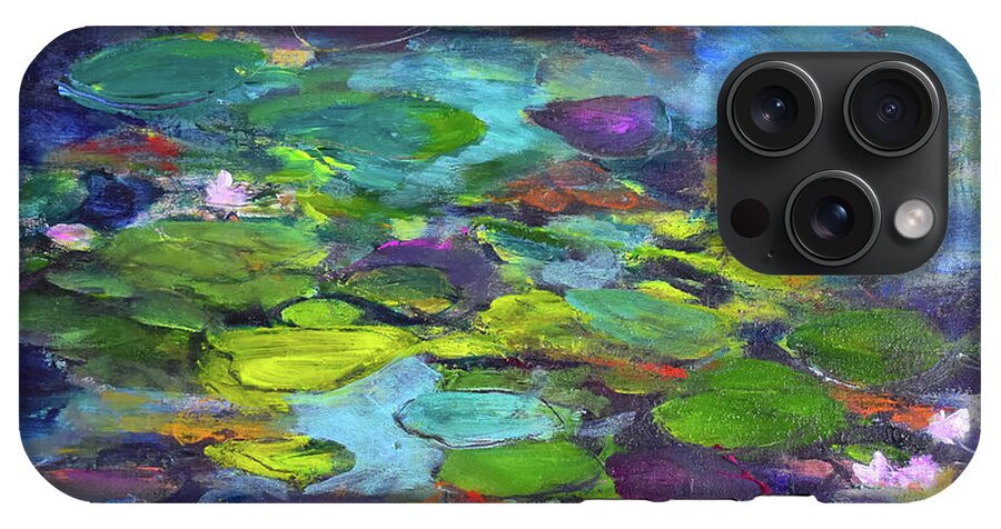 Water Lilies, Shades of Purple - Phone Case