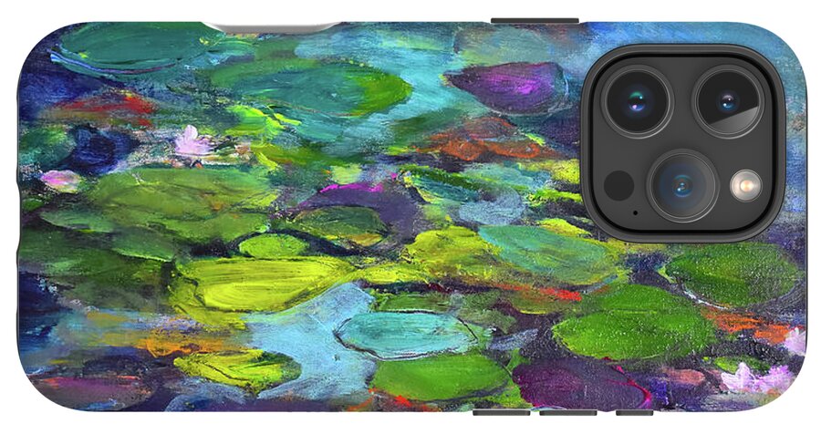 Water Lilies, Shades of Purple - Phone Case