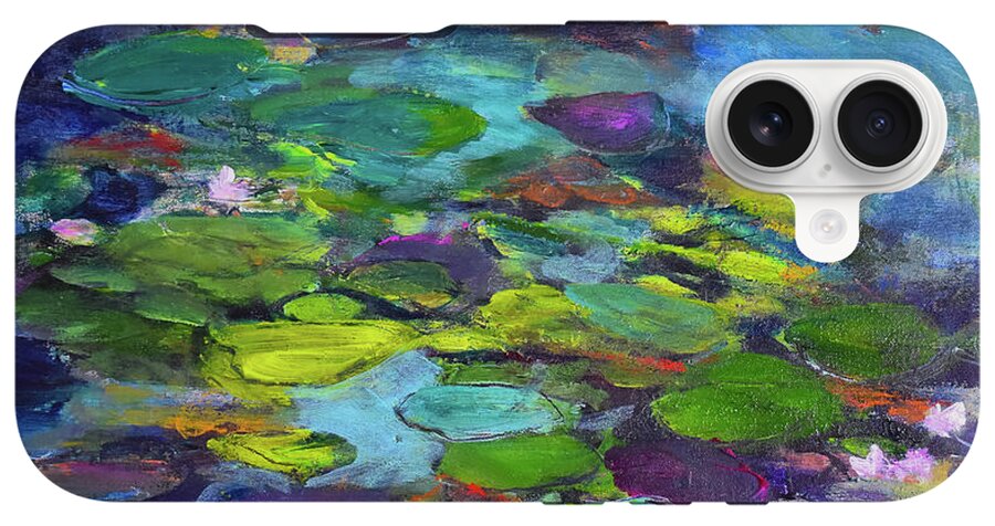 Water Lilies, Shades of Purple - Phone Case