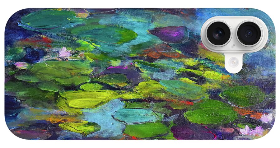 Water Lilies, Shades of Purple - Phone Case